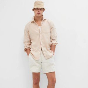 Linen-Cotton Shirt in Standard Fit GAP